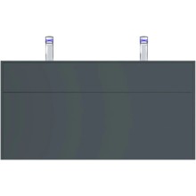 Тумба с раковиной графит матовый 120,8 см Am.Pm Inspire 2.0 M50AFHX1203GM + M50AWPC1201WG