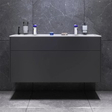 Тумба с раковиной графит матовый 120,8 см Am.Pm Inspire 2.0 M50AFHX1203GM + M50AWPC1201WG