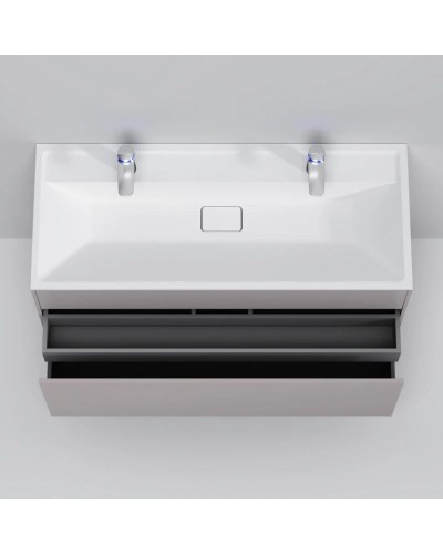 Тумба с раковиной серый матовый 120,8 см Am.Pm Inspire 2.0 M50AFHX1203EGM + M50AWPC1201WG