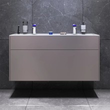 Тумба с раковиной серый матовый 120,8 см Am.Pm Inspire 2.0 M50AFHX1203EGM + M50AWPC1201WG