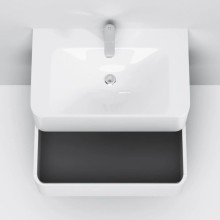 Тумба с раковиной белый глянец 80 см Am.Pm Sensation M30FHX0802WG + M30WPC0801WG