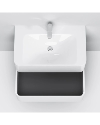 Тумба с раковиной белый глянец 80 см Am.Pm Sensation M30FHX0802WG + M30WPC0801WG
