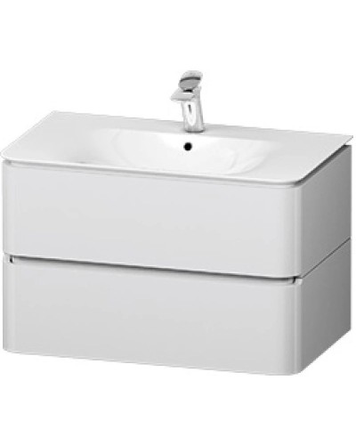 Тумба с раковиной серый шелк глянец 80 см Am.Pm Sensation M30FHX0802FG + M30WPC0801WG