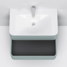 Тумба с раковиной мятный глянец 80 см Am.Pm Sensation M30FHX0802GG + M30WPC0801WG