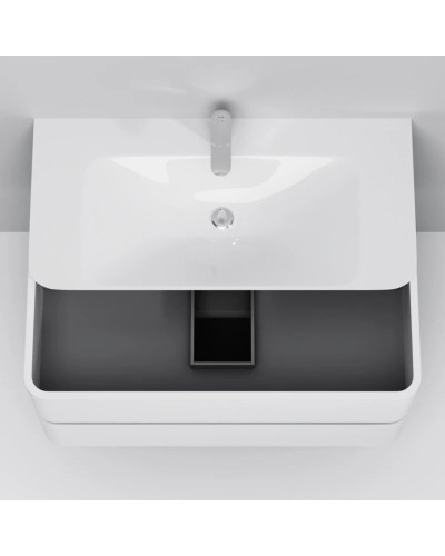 Тумба с раковиной белый глянец 100 см Am.Pm Sensation M30FHX1002WG + M30WPC1001WG