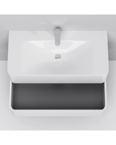 Тумба с раковиной белый глянец 100 см Am.Pm Sensation M30FHX1002WG + M30WPC1001WG