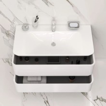 Тумба с раковиной белый глянец 100 см Am.Pm Sensation M30FHX1002WG + M30WPC1001WG