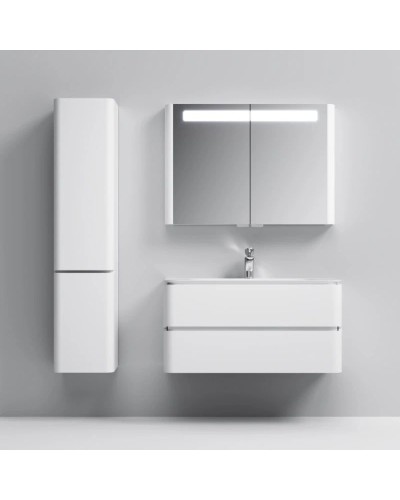 Тумба с раковиной белый глянец 100 см Am.Pm Sensation M30FHX1002WG + M30WPC1001WG