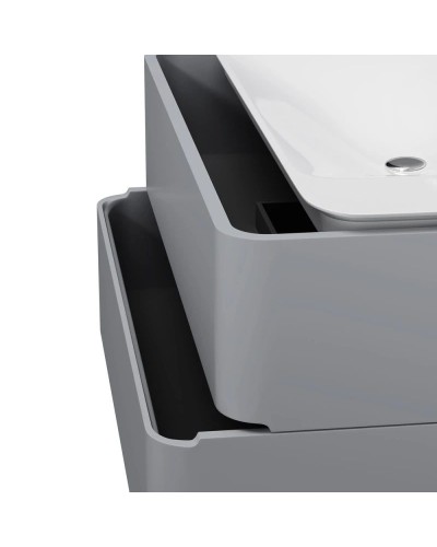 Тумба с раковиной серый шелк глянец 100 см Am.Pm Sensation M30FHX1002FG + M30WPC1001WG