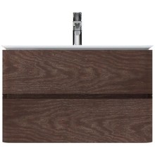 Тумба с раковиной табачный дуб 80 см Am.Pm Sensation M30FHX0802TF + M30WPC0801WG