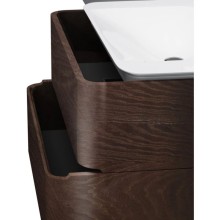 Тумба с раковиной табачный дуб 80 см Am.Pm Sensation M30FHX0802TF + M30WPC0801WG