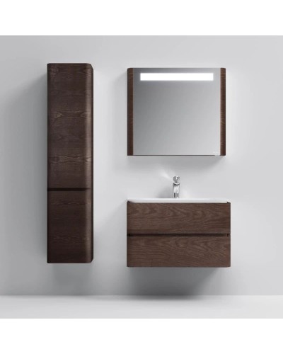 Тумба с раковиной табачный дуб 80 см Am.Pm Sensation M30FHX0802TF + M30WPC0801WG