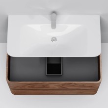 Тумба с раковиной орех 100 см Am.Pm Sensation M30FHX1002NF + M30WPC1001WG