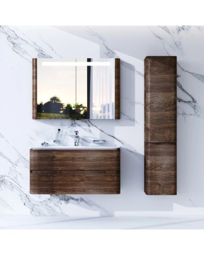 Тумба с раковиной орех 100 см Am.Pm Sensation M30FHX1002NF + M30WPC1001WG