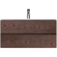 Тумба с раковиной табачный дуб 100 см Am.Pm Sensation M30FHX1002TF + M30WPC1001WG