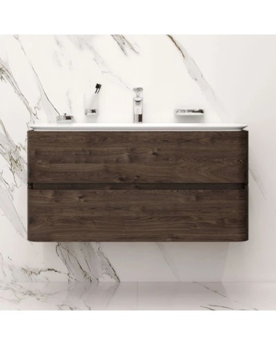 Тумба с раковиной табачный дуб 100 см Am.Pm Sensation M30FHX1002TF + M30WPC1001WG