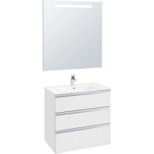 Тумба с раковиной белый глянец 80,5 см Roca The Gap 857553806 + 32799C000