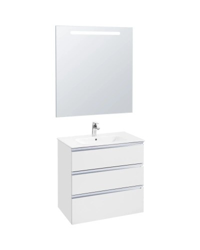 Тумба с раковиной белый глянец 80,5 см Roca The Gap 857553806 + 32799C000