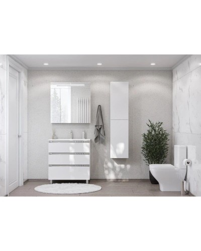 Тумба с раковиной белый глянец 80,5 см Roca The Gap 857553806 + 32799C000