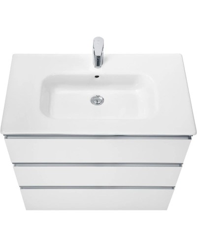 Тумба с раковиной белый глянец 80,5 см Roca The Gap 857553806 + 32799C000