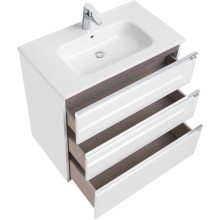 Тумба с раковиной белый глянец 80,5 см Roca The Gap 857553806 + 32799C000