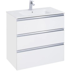 Тумба с раковиной белый глянец 80,5 см Roca The Gap 857553806 + 3279A4000