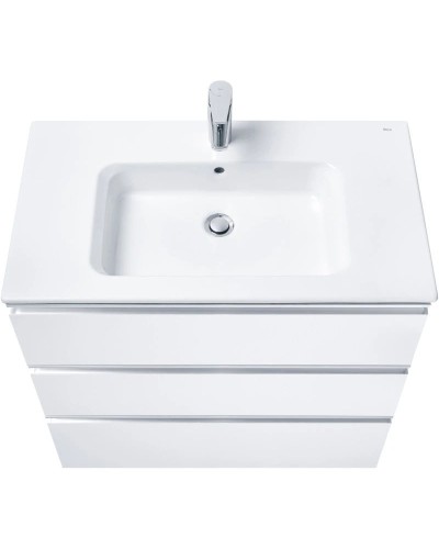 Тумба с раковиной белый глянец 80,5 см Roca The Gap 857553806 + 3279A4000