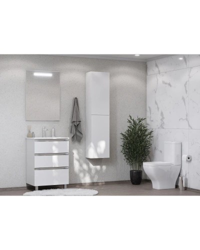 Тумба с раковиной белый глянец 60,5 см Roca The Gap 857552806 + 32799E000