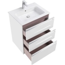 Тумба с раковиной белый глянец 60,5 см Roca The Gap 857552806 + 3279A8000