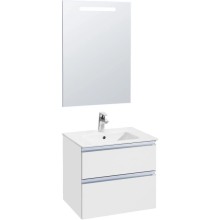 Тумба с раковиной белый глянец 60,5 см Roca The Gap 857550806 + 32799E000