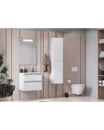 Тумба с раковиной белый глянец 60,5 см Roca The Gap 857550806 + 32799E000