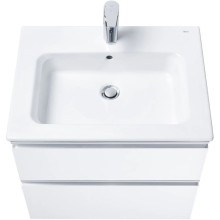 Тумба с раковиной белый глянец 60,5 см Roca The Gap 857550806 + 3279A8000