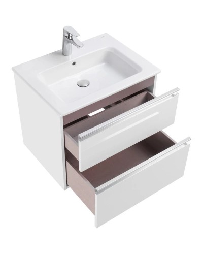 Тумба с раковиной белый глянец 60,5 см Roca The Gap 857550806 + 3279A8000