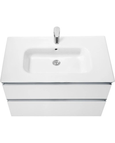 Тумба с раковиной белый глянец 80,5 см Roca The Gap 857551806 + 32799C000