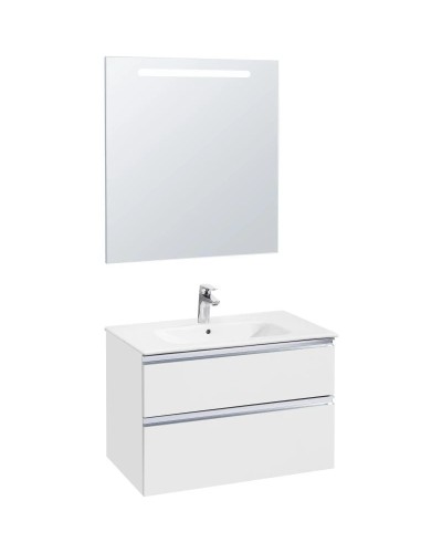 Тумба с раковиной белый глянец 80,5 см Roca The Gap 857551806 + 32799C000