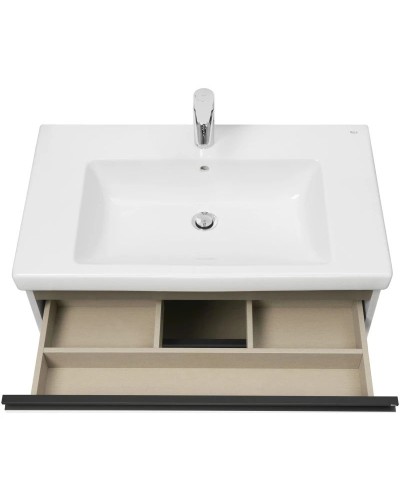 Тумба с раковиной белый глянец 80 см Roca Domi 857536806 + 3270M0004