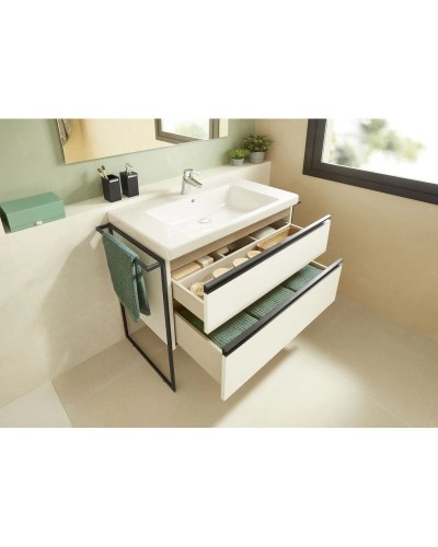 Тумба с раковиной белый глянец 80 см Roca Domi 857536806 + 3270M0004