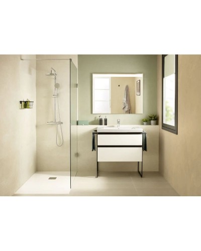 Тумба с раковиной белый глянец 80 см Roca Domi 857536806 + 3270M0004