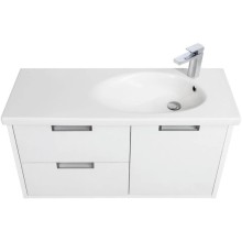 Тумба с раковиной белый глянец 100 см Roca Etna 857302806 + 327009000