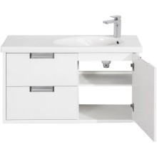 Тумба с раковиной белый глянец 100 см Roca Etna 857302806 + 327009000