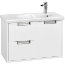 Тумба с раковиной белый глянец 80 см Roca Etna 857301806 + 32700A000