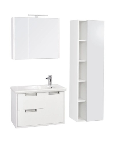 Тумба с раковиной белый глянец 80 см Roca Etna 857301806 + 32700A000