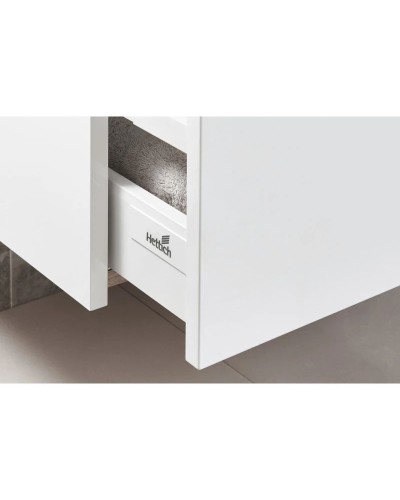 Тумба с раковиной белый глянец 80 см Roca Up ZRU9303012 + 327470000