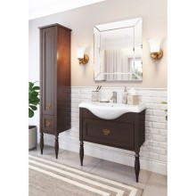 Тумба с раковиной дуб тёмный шоколад 85 см Roca America Evolution L ZRU9302959 + 327206000