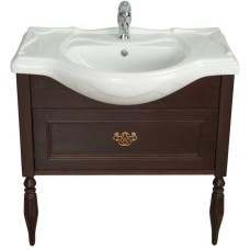 Тумба с раковиной дуб тёмный шоколад 105,5 см Roca America Evolution L ZRU9302944 + 327205000