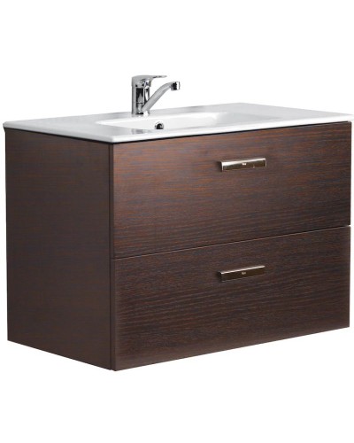 Тумба с раковиной венге 80,5 см Roca Victoria Nord ZRU9000031 + 32799C000