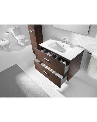 Тумба с раковиной венге 80,5 см Roca Victoria Nord ZRU9000031 + 32799C000