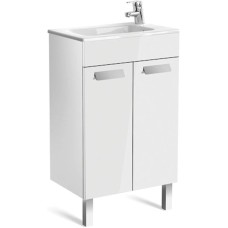Тумба с раковиной белый глянец 50,5 см Roca Debba ZRU9302710 + 32799J00Y