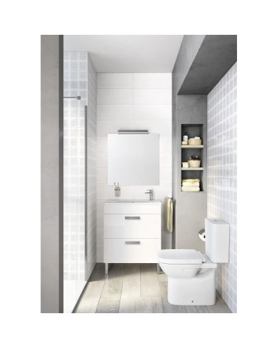 Тумба с раковиной белый глянец 60,5 см Roca Debba ZRU9302708 + 32799H00Y