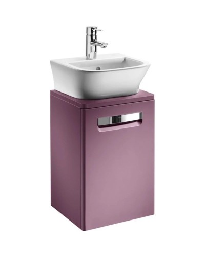 Тумба с раковиной фиолетовый 45 см Roca The Gap ZRU9302743 + 327477000